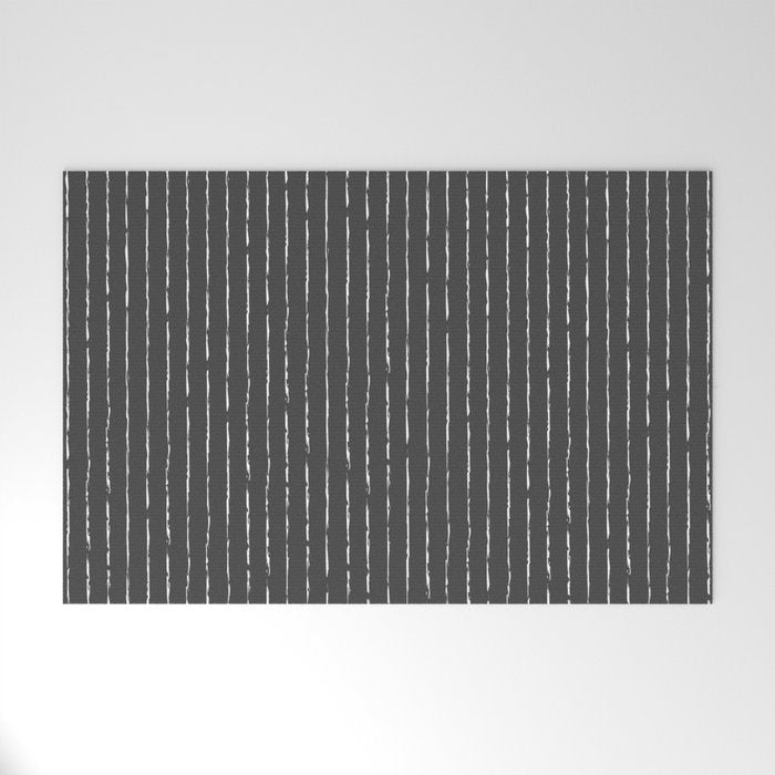 Lines II (Dark Gray) Welcome Mat Gallery Image 1