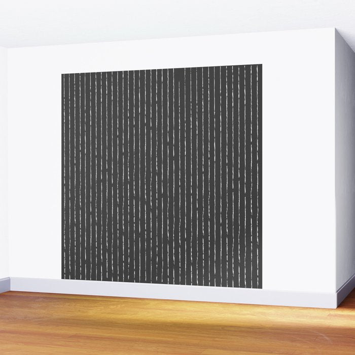 Lines II (Dark Gray) Wall Mural Gallery Image 2
