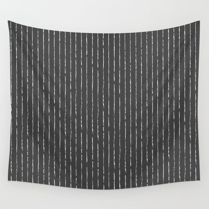 Lines II (Dark Gray) Wall Tapestry Gallery Image 1