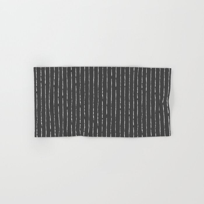 Lines II (Dark Gray) Bath Towel Gallery Image 1