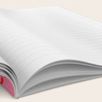Retro Geo Pop Orange Pink Pattern Notebook Gallery Image 2