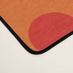 Retro Geo Pop Orange Pink Pattern Desk Mat Gallery Image 4