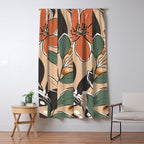 Elegant Botanical Line Art 2 Window Curtain Gallery Image 5