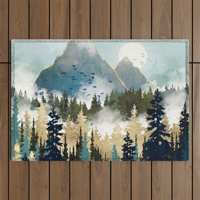 Misty Pines Outdoor Rug Gallery Image 1