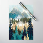 Misty Pines Wrapping Paper Gallery Image 1