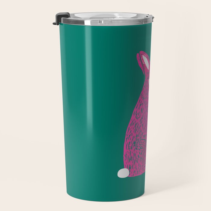 Pink Rabbit Travel Mug Gallery Image 3