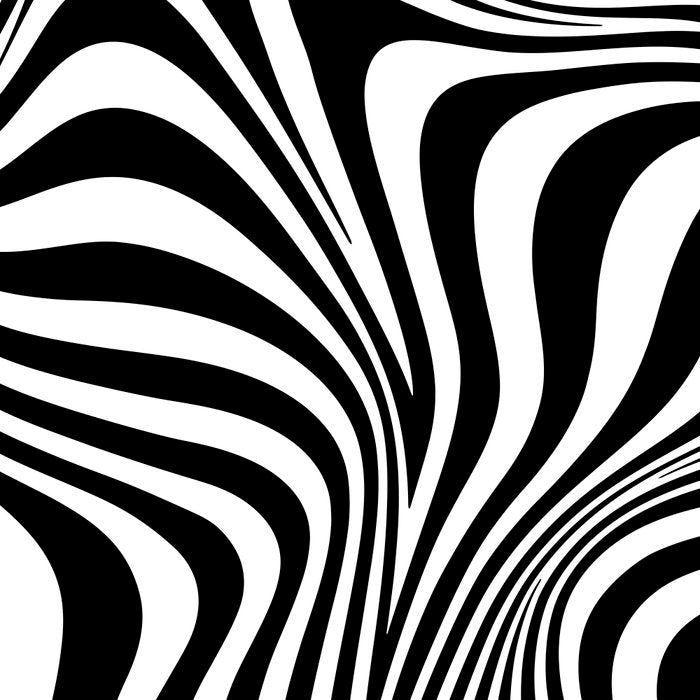 Retro Shapes And Lines Black And White Optical Art Coffee Mug Gallery Image 2