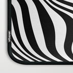 Retro Shapes And Lines Black And White Optical Art Laptop Sleeve Gallery Image 3