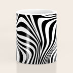 Retro Shapes And Lines Black And White Optical Art Coffee Mug Gallery Image 4