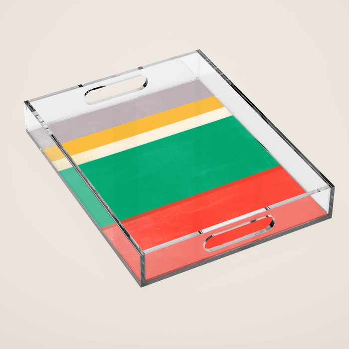 stripe study 38 Acrylic Tray Gallery Image 1