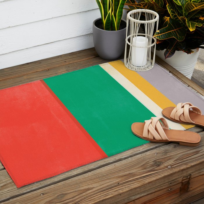 stripe study 38 Outdoor Rug Gallery Image 2