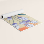 Minimal Lavender Floral Art Yoga Mat Gallery Image 2