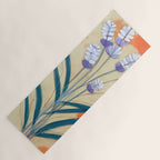 Minimal Lavender Floral Art Yoga Mat Gallery Image 1