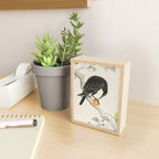 Crow eating persimmon Fruit - Vintage Japanese Woodblock Print Art Mini Art Print Gallery Image 2