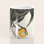 Crow eating persimmon Fruit - Vintage Japanese Woodblock Print Art Coffee Mug Gallery Image 4