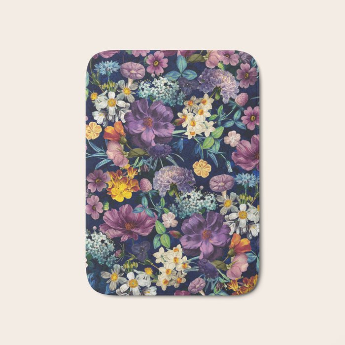 The Secret Glow of Night Flowers Bath Mat Gallery Image 1