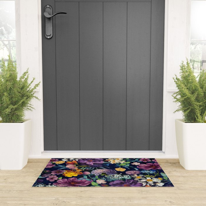 The Secret Glow of Night Flowers Welcome Mat Gallery Image 3