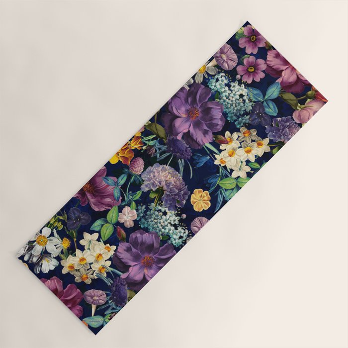 The Secret Glow of Night Flowers Yoga Mat Gallery Image 1