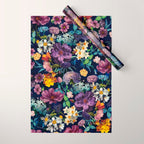 The Secret Glow of Night Flowers Wrapping Paper Gallery Image 1