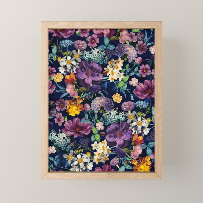 The Secret Glow of Night Flowers Mini Art Print Gallery Image 1