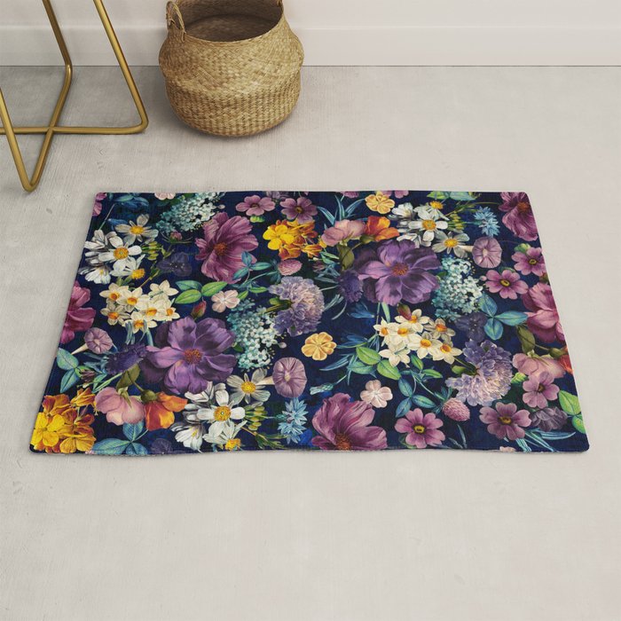 The Secret Glow of Night Flowers Rug Gallery Image 1