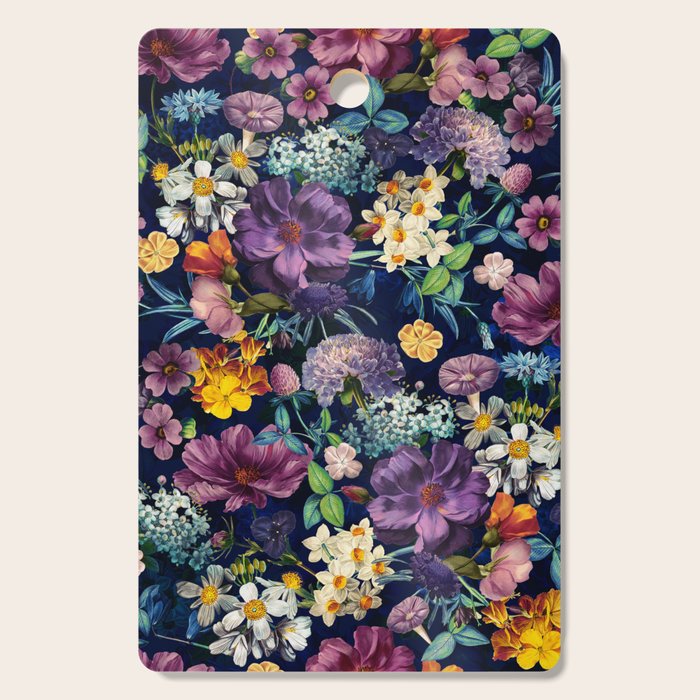 The Secret Glow of Night Flowers Cutting Board Gallery Image 1