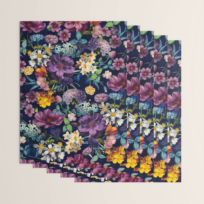 The Secret Glow of Night Flowers Wrapping Paper Gallery Image 3