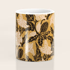 Moon Flower - Black, gold, peach pink Coffee Mug Gallery Image 4