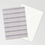 Indigo Blue Stripes  Stationery Card Gallery Image 2