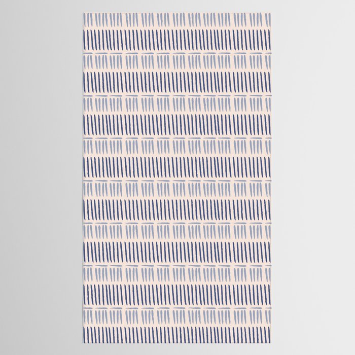 Indigo Blue Stripes  Tablecloth Gallery Image 2