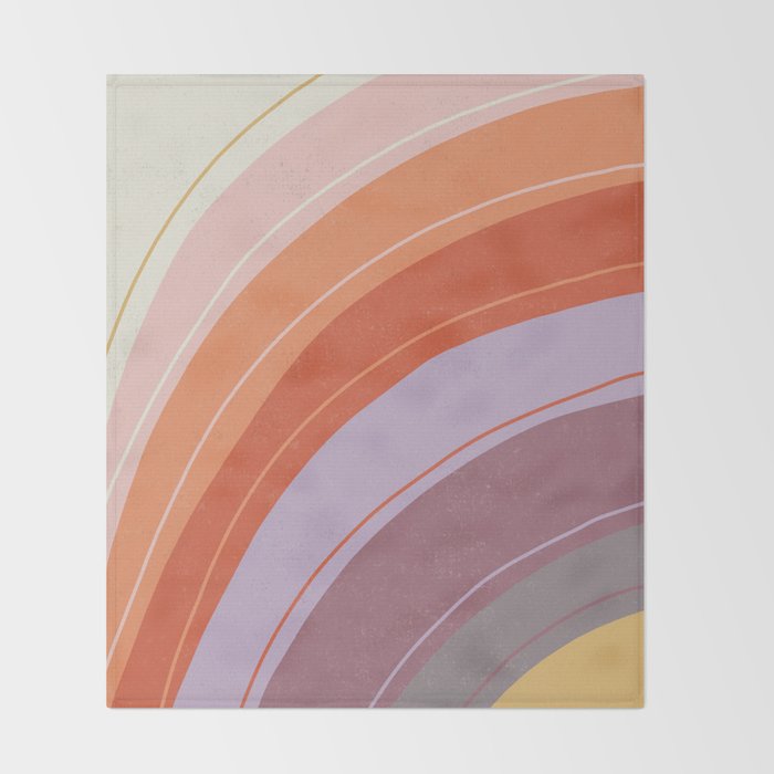 Gigiâs Rainbow Throw Blanket Gallery Image 2