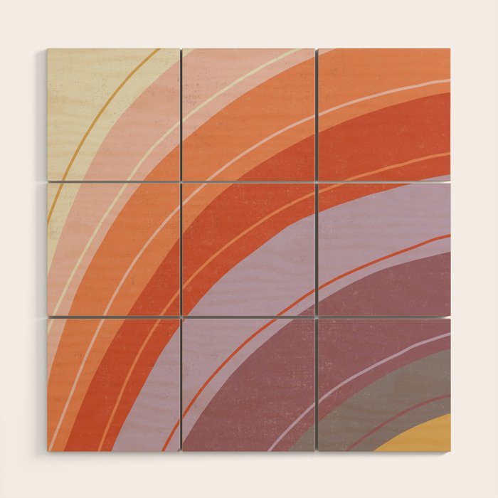 Gigiâs Rainbow Wood Wall Art Gallery Image 1