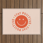 Stay Positive  Outdoor Rug Gallery Image 1