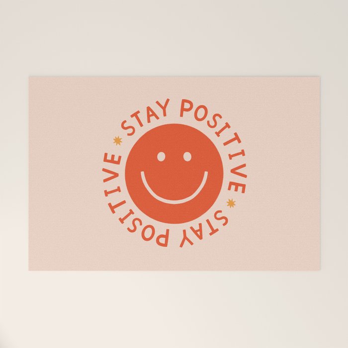 Stay Positive  Welcome Mat Gallery Image 1