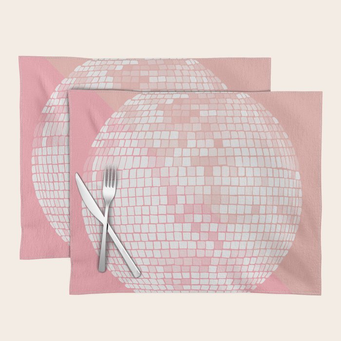 Disco Ball - Blush Placemat Gallery Image 1