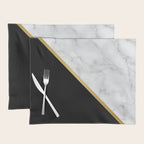 Marble, Stone, Color Block, Minimalist Art Placemat Gallery Image 1