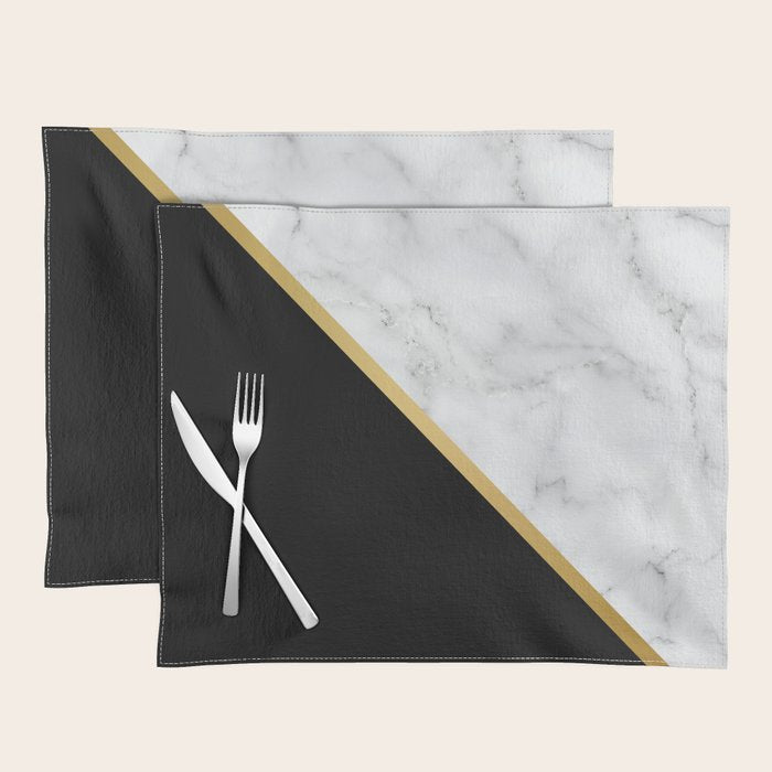 Marble, Stone, Color Block, Minimalist Art Placemat Gallery Image 1