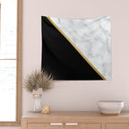 Marble, Stone, Color Block, Minimalist Art Wall Tapestry Gallery Image 2