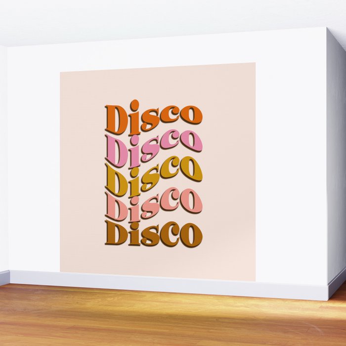 Groovy Disco Disco Wall Mural Gallery Image 2