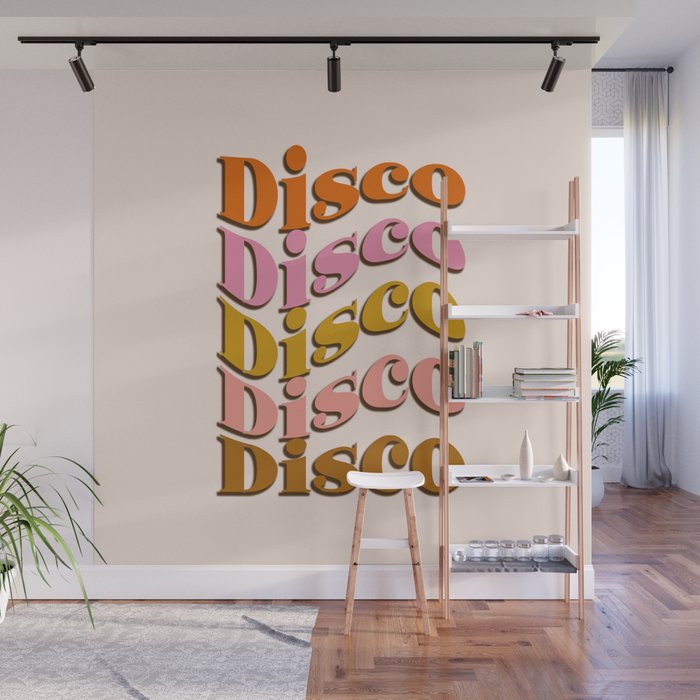 Groovy Disco Disco Wall Mural Gallery Image 1
