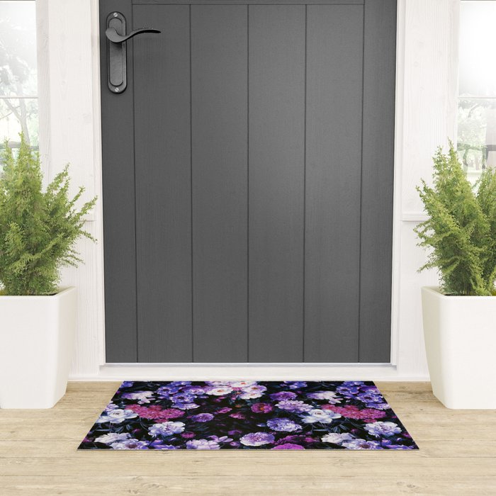 Rose Garden - Night III Welcome Mat Gallery Image 3