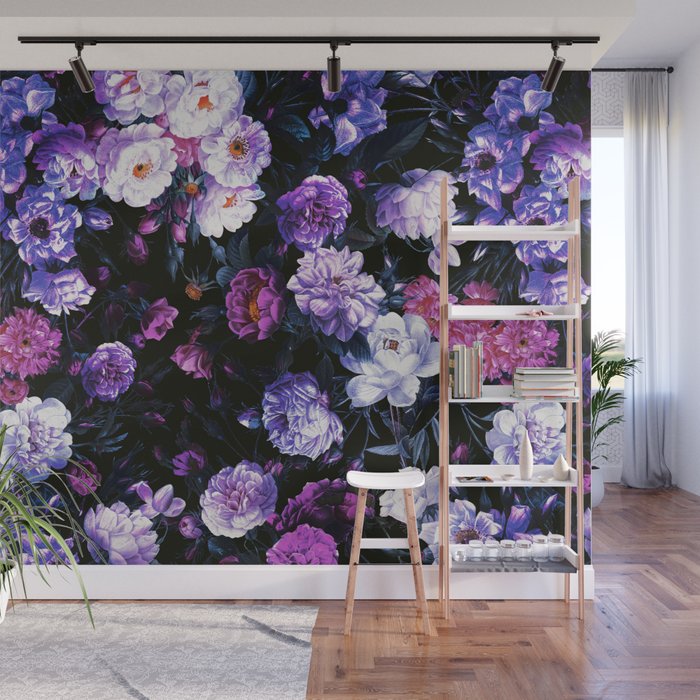 Rose Garden - Night III Wall Mural Gallery Image 1
