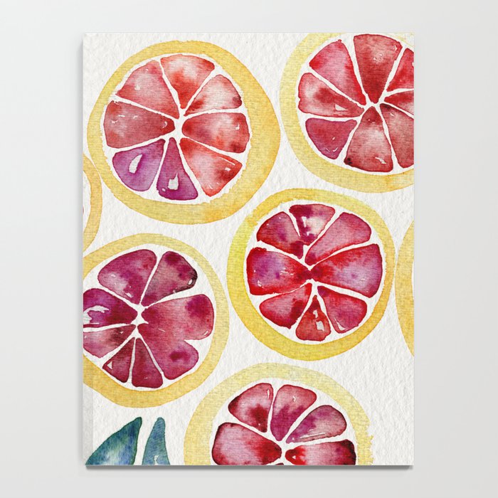 Sliced Grapefruits Watercolor Notebook Gallery Image 4