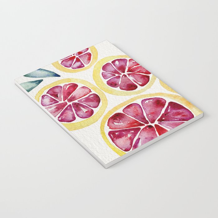 Sliced Grapefruits Watercolor Notebook Gallery Image 3
