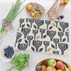 Scandinavian trees vintage structur Cutting Board Gallery Image 2