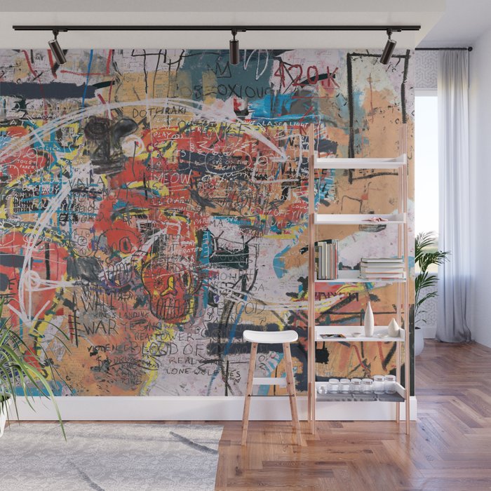 World Mapsqiuat Wall Mural Gallery Image 1