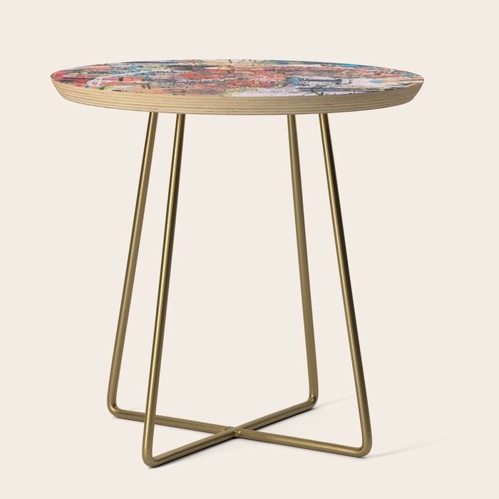 World Mapsqiuat Side Table Gallery Image 1