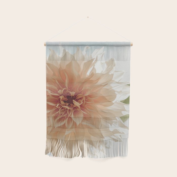 Oh Hello happy pink dahlia flower photograph Wall Hanging Gallery Image 1