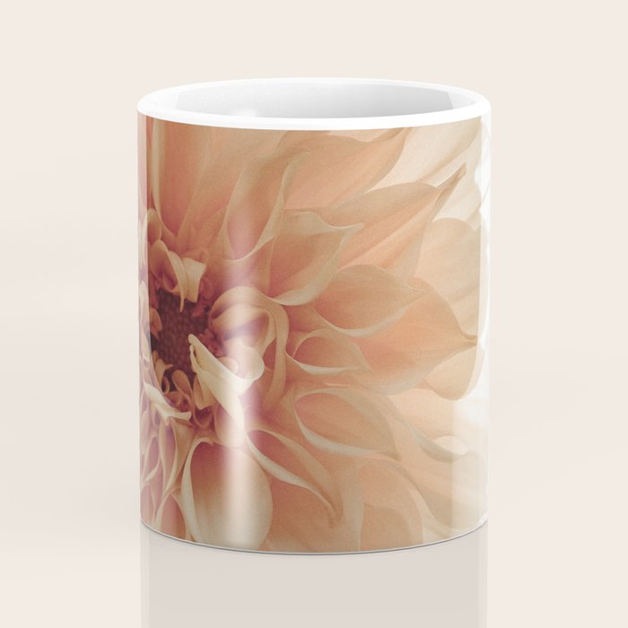Oh Hello happy pink dahlia flower photograph Coffee Mug Gallery Image 4