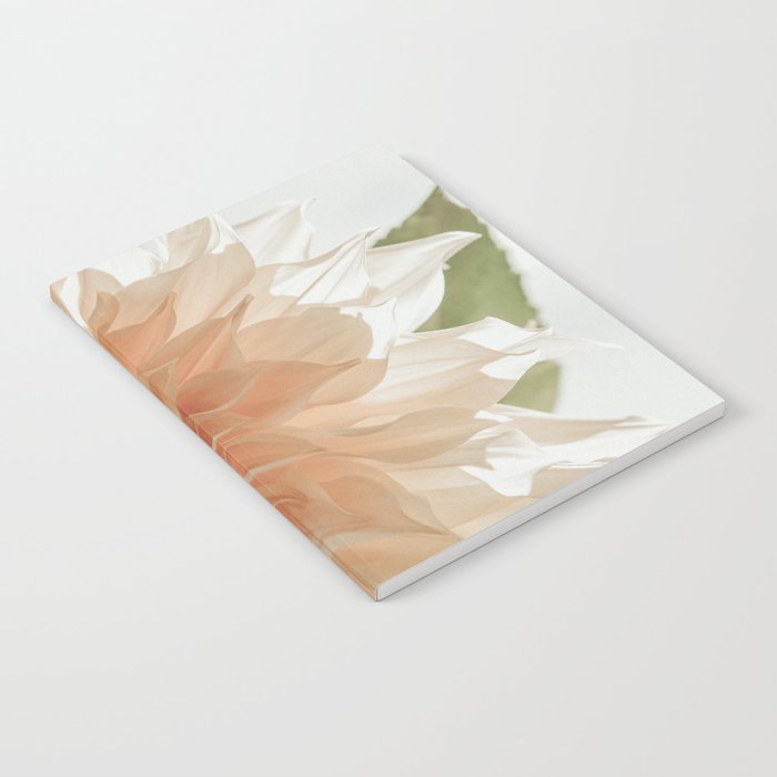 Oh Hello happy pink dahlia flower photograph Notebook Gallery Image 1